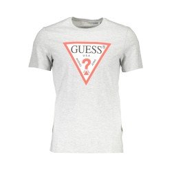 GUESS JEANS T-SHIRT MANICHE CORTE UOMO GRIGIO