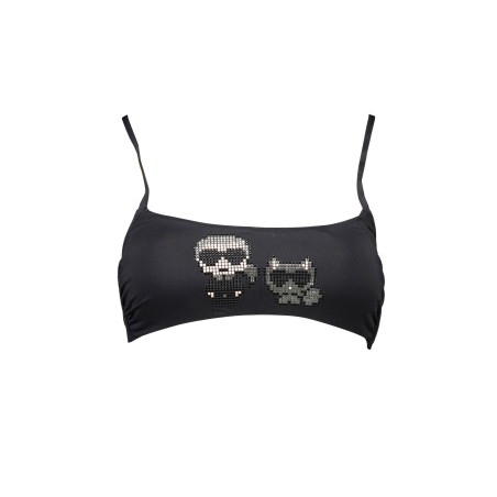 KARL LAGERFELD BEACHWEAR COSTUME PARTE SOPRA DONNA NERO