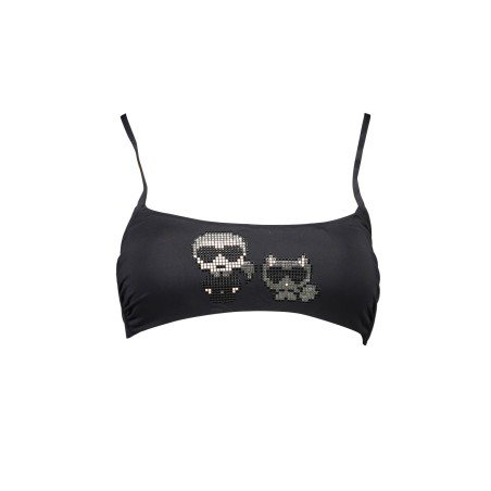 KARL LAGERFELD BEACHWEAR COSTUME PARTE SOPRA DONNA NERO