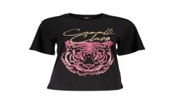 CAVALLI CLASS T-SHIRT MANICHE CORTE DONNA NERO