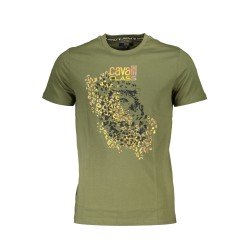 CAVALLI CLASS T-SHIRT MANICHE CORTE UOMO VERDE