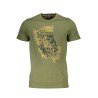 CAVALLI CLASS T-SHIRT MANICHE CORTE UOMO VERDE