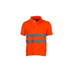 Polo FLASH uomo a manica corta con bande riflettenti in CAT.1