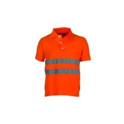 Polo FLASH uomo a manica corta con bande riflettenti in CAT.1