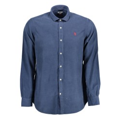 U.S. POLO CAMICIA MANICHE LUNGHE UOMO BLU