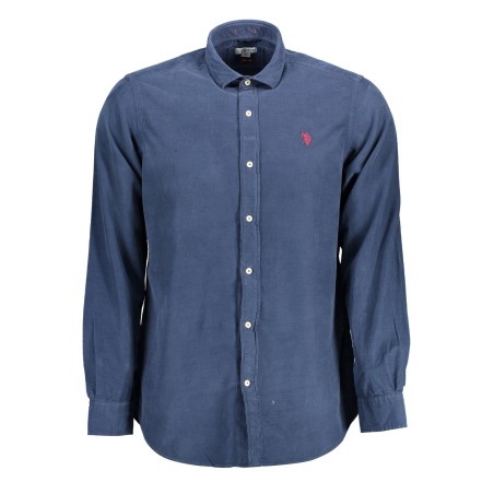 U.S. POLO CAMICIA MANICHE LUNGHE UOMO BLU