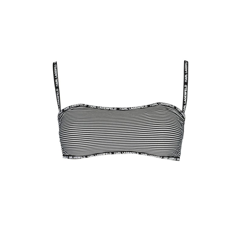 KARL LAGERFELD BEACHWEAR COSTUME PARTE SOPRA DONNA NERO