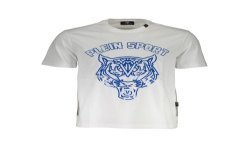 PLEIN SPORT T-SHIRT MANICHE CORTE UOMO BIANCO