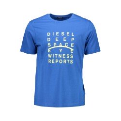 DIESEL T-SHIRT MANICHE CORTE UOMO BLU