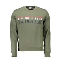 U.S. POLO FELPA SENZA ZIP UOMO VERDE