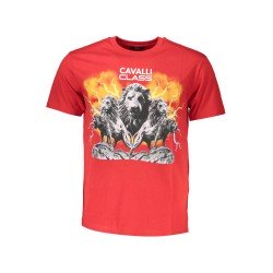 CAVALLI CLASS T-SHIRT MANICHE CORTE UOMO ROSSO