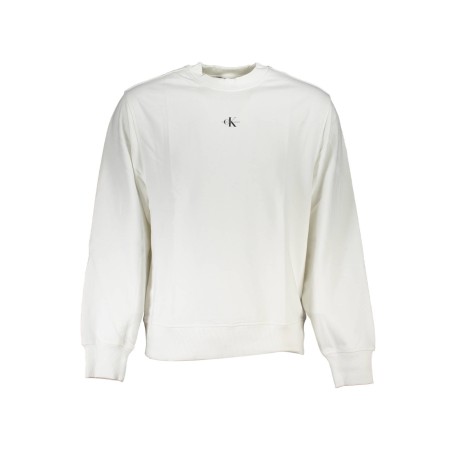 CALVIN KLEIN FELPA SENZA ZIP UOMO BIANCO