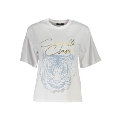 CAVALLI CLASS T-SHIRT MANICHE CORTE DONNA BIANCO
