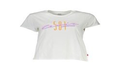 LEVI'S T-SHIRT MANICHE CORTE DONNA BIANCO