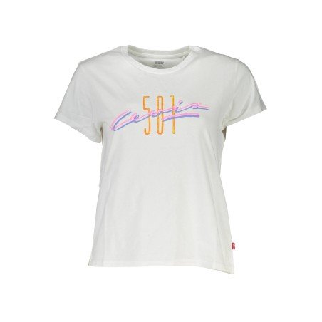 LEVI'S T-SHIRT MANICHE CORTE DONNA BIANCO