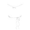 KARL LAGERFELD BEACHWEAR COSTUME PARTE SOPRA DONNA BIANCO