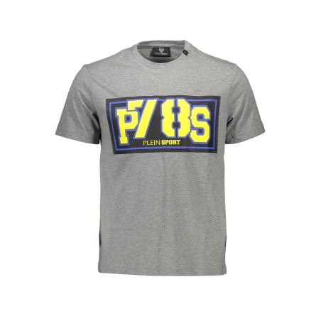 PLEIN SPORT T-SHIRT MANICHE CORTE UOMO GRIGIO