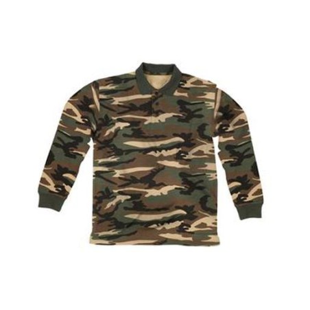 Polo piquet manica lunga 100% cotone