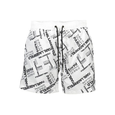 KARL LAGERFELD BEACHWEAR COSTUME PARTE SOTTO UOMO BIANCO