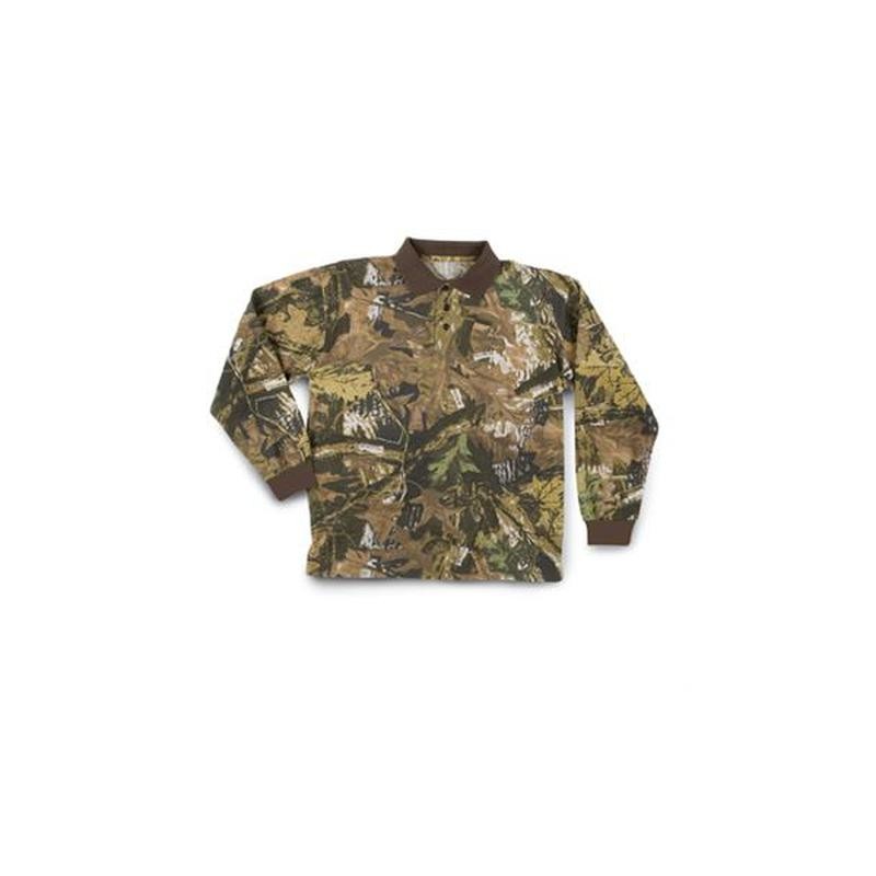 Polo piquet manica lunga 100% cotone Bosco
