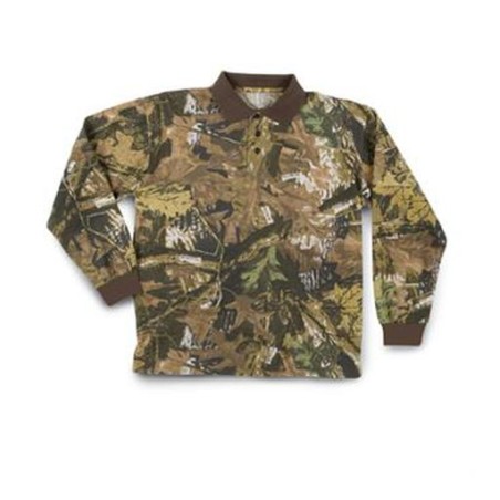 Polo piquet manica lunga 100% cotone Bosco