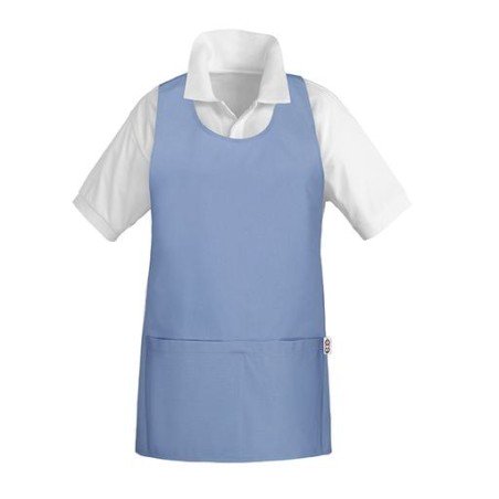 Poncho - 100% Cotton - Light blue
