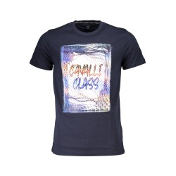 CAVALLI CLASS T-SHIRT MANICHE CORTE UOMO BLU