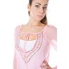 PHARD T-SHIRT MANICHE LUNGHE DONNA ROSA