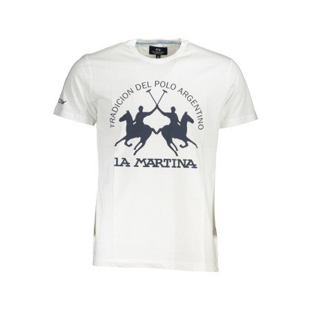 LA MARTINA T-SHIRT MANICHE CORTE UOMO BIANCO