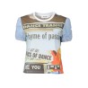 DESIGUAL T-SHIRT MANICHE CORTE DONNA AZZURRO