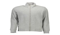 SUPERDRY FELPA CON ZIP UOMO GRIGIO