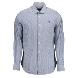 U.S. POLO CAMICIA MANICHE LUNGHE UOMO BLU