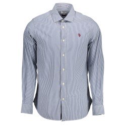 U.S. POLO CAMICIA MANICHE LUNGHE UOMO BLU