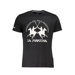 LA MARTINA T-SHIRT MANICHE CORTE UOMO NERO