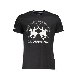 LA MARTINA T-SHIRT MANICHE CORTE UOMO NERO