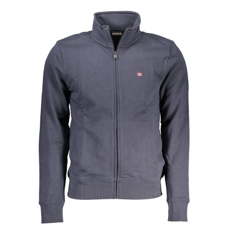 NAPAPIJRI FELPA CON ZIP UOMO BLU