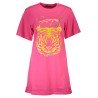 CAVALLI CLASS T-SHIRT MANICHE CORTE DONNA ROSA