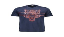PLEIN SPORT T-SHIRT MANICHE CORTE UOMO BLU