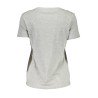 GUESS JEANS T-SHIRT MANICHE CORTE DONNA GRIGIO
