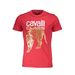 CAVALLI CLASS T-SHIRT MANICHE CORTE UOMO ROSSO