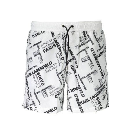 KARL LAGERFELD BEACHWEAR COSTUME PARTE SOTTO UOMO BIANCO