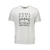 DIESEL T-SHIRT MANICHE CORTE UOMO BIANCO