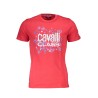 CAVALLI CLASS T-SHIRT MANICHE CORTE UOMO ROSSO