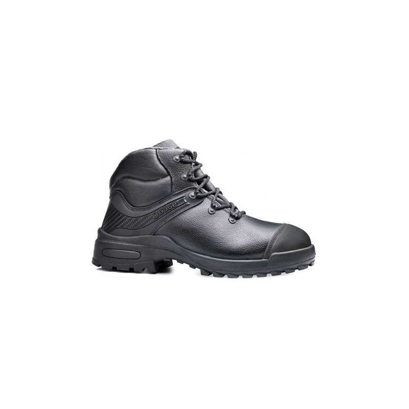 Scarpa alta S3 in pelle con lamina e puntale in acciaio