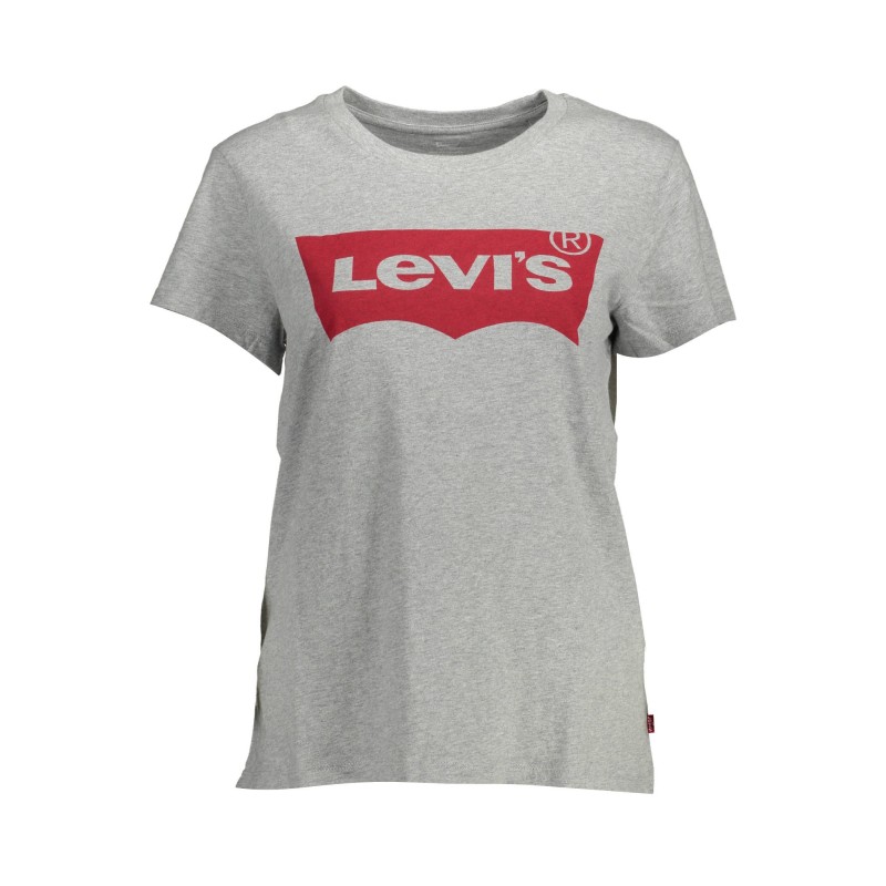 LEVI'S T-SHIRT MANICHE CORTE DONNA GRIGIO