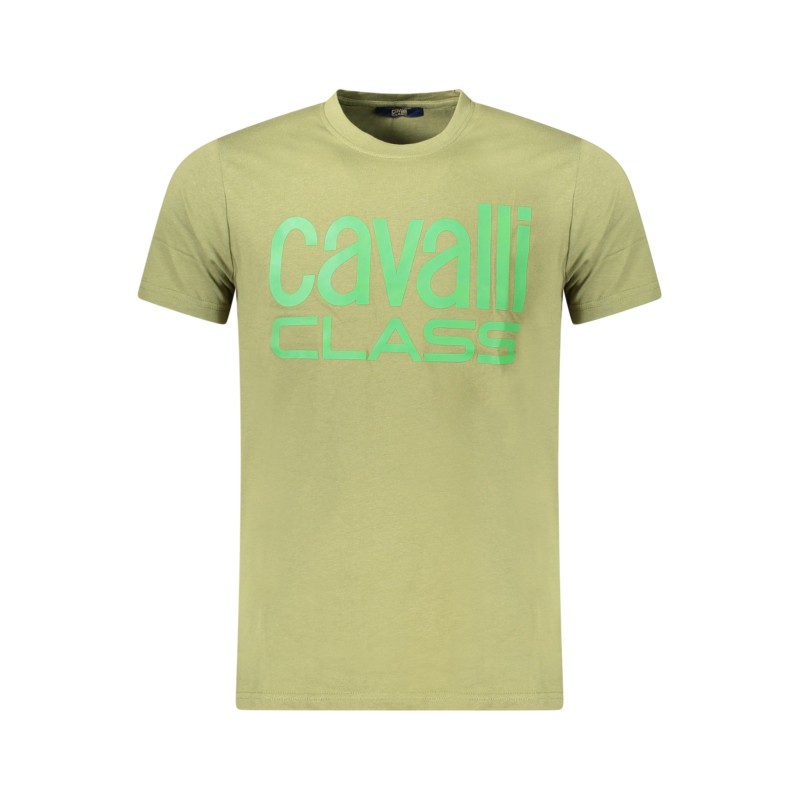 CAVALLI CLASS T-SHIRT MANICHE CORTE UOMO VERDE