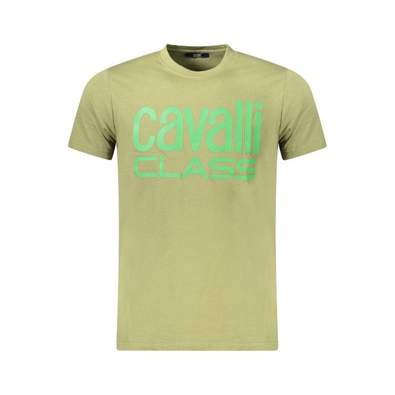 CAVALLI CLASS T-SHIRT MANICHE CORTE UOMO VERDE