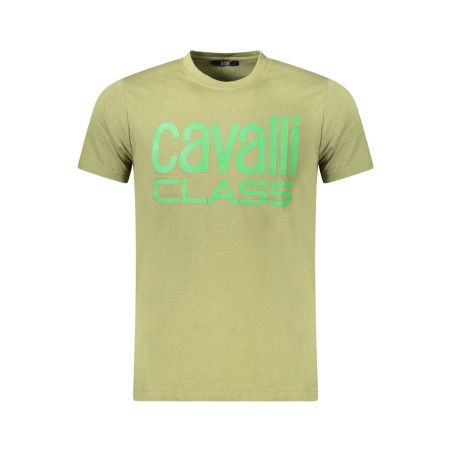 CAVALLI CLASS T-SHIRT MANICHE CORTE UOMO VERDE