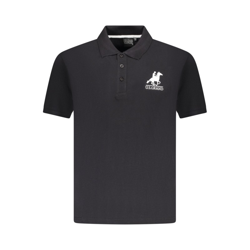 U.S. GRAND POLO MANICHE CORTE UOMO NERO