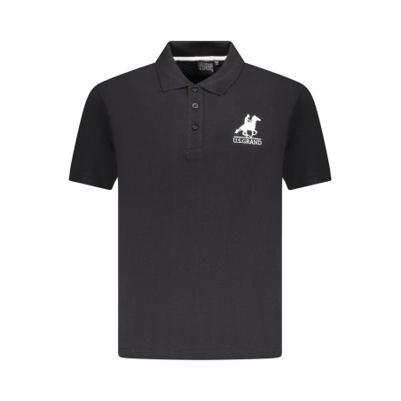 U.S. GRAND POLO MANICHE CORTE UOMO NERO
